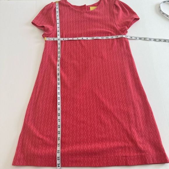 Maeve By Anthropologie Pink Argyle Cap‎ Sleeve Short Sheath Dress Medium - Picture 13 of 13